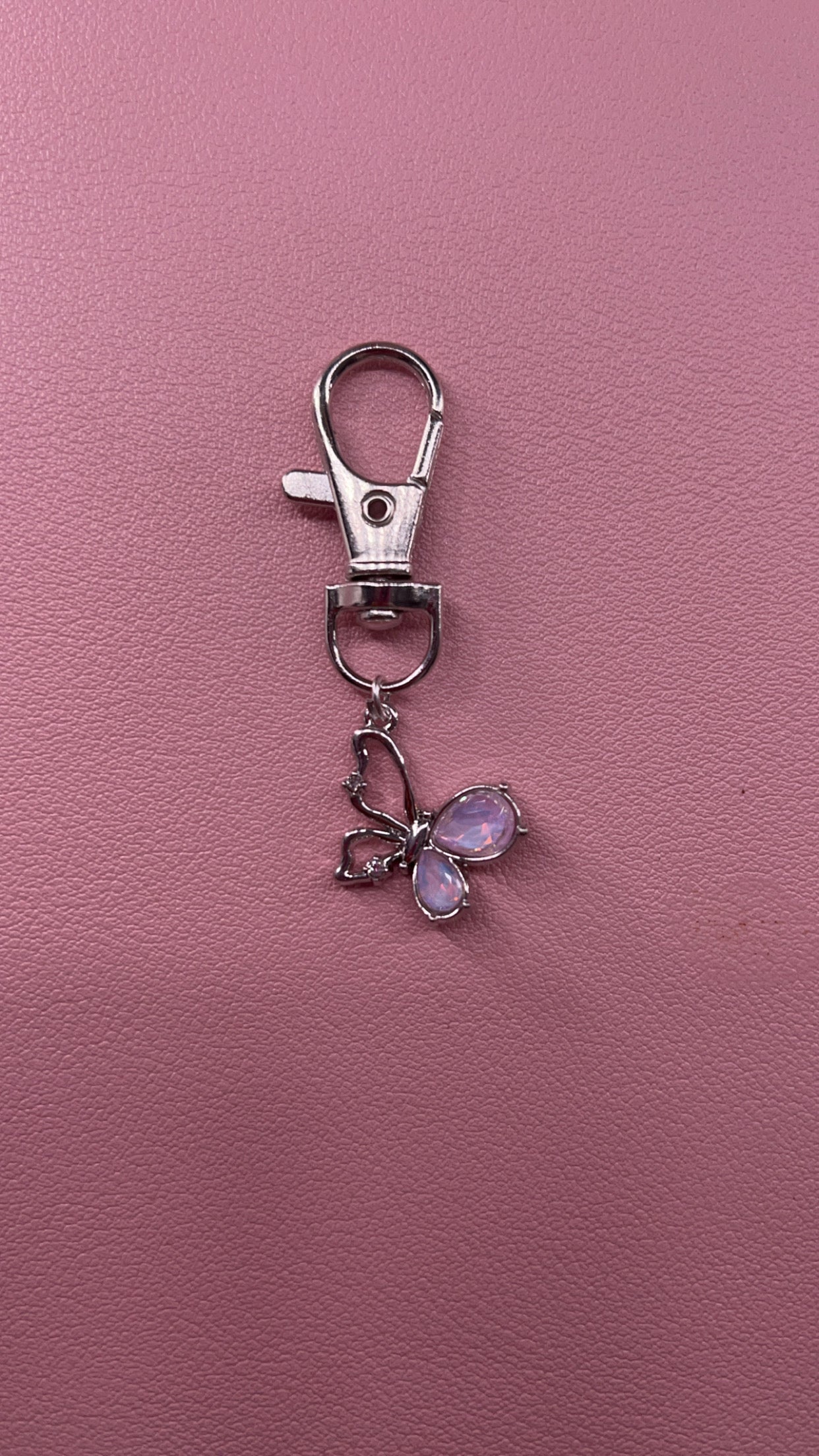 Half pink half silver pink aura Blingz