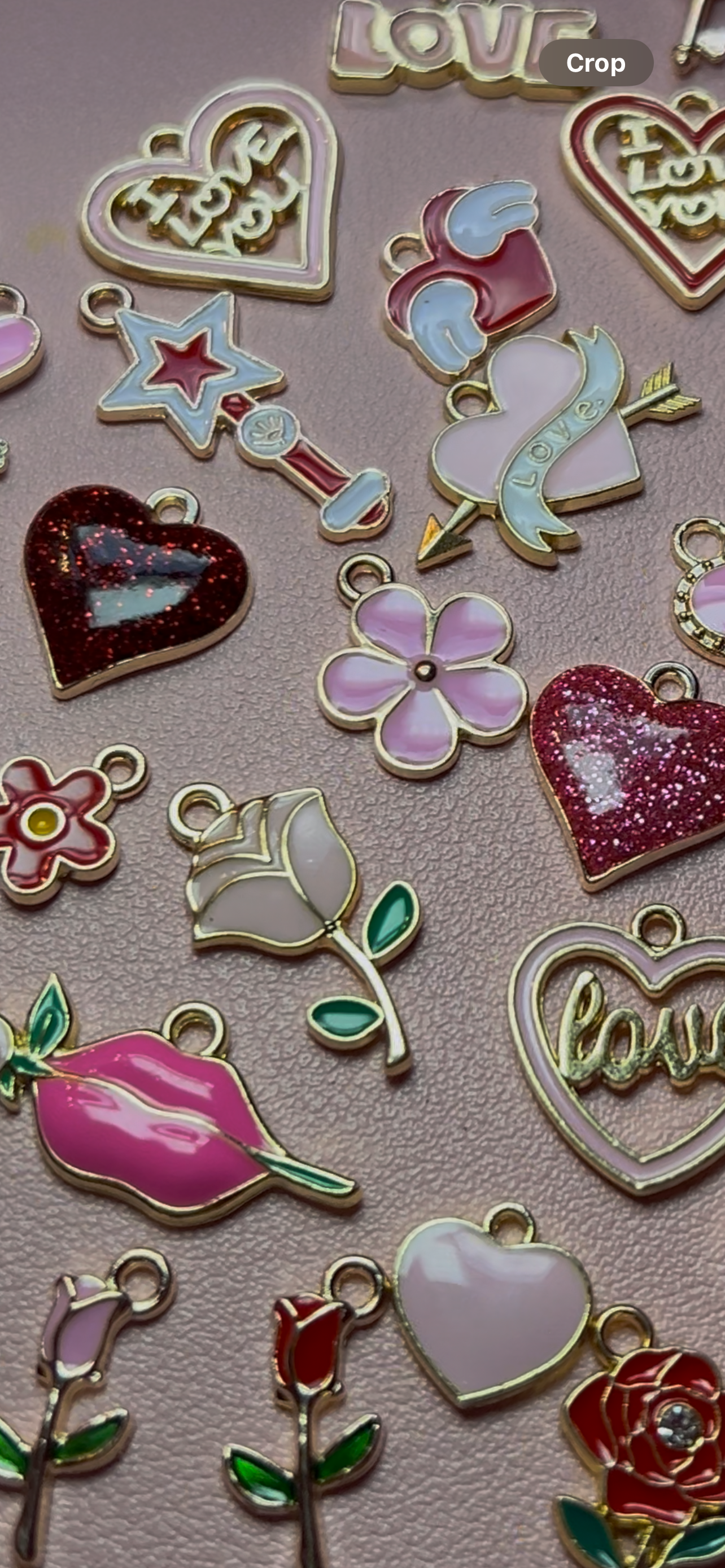 Light pink I love you heart..special request for Mia